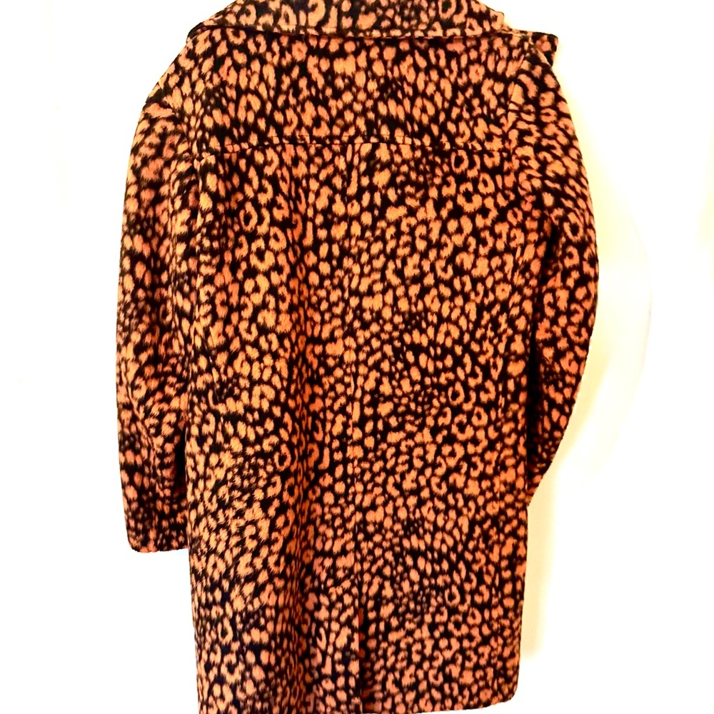 MISBHV Orange Leopard Print Coat - Picture 3 of 4